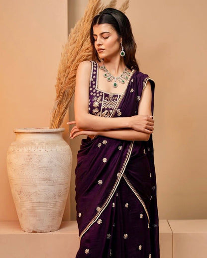 Violet Sonata Drape Saree