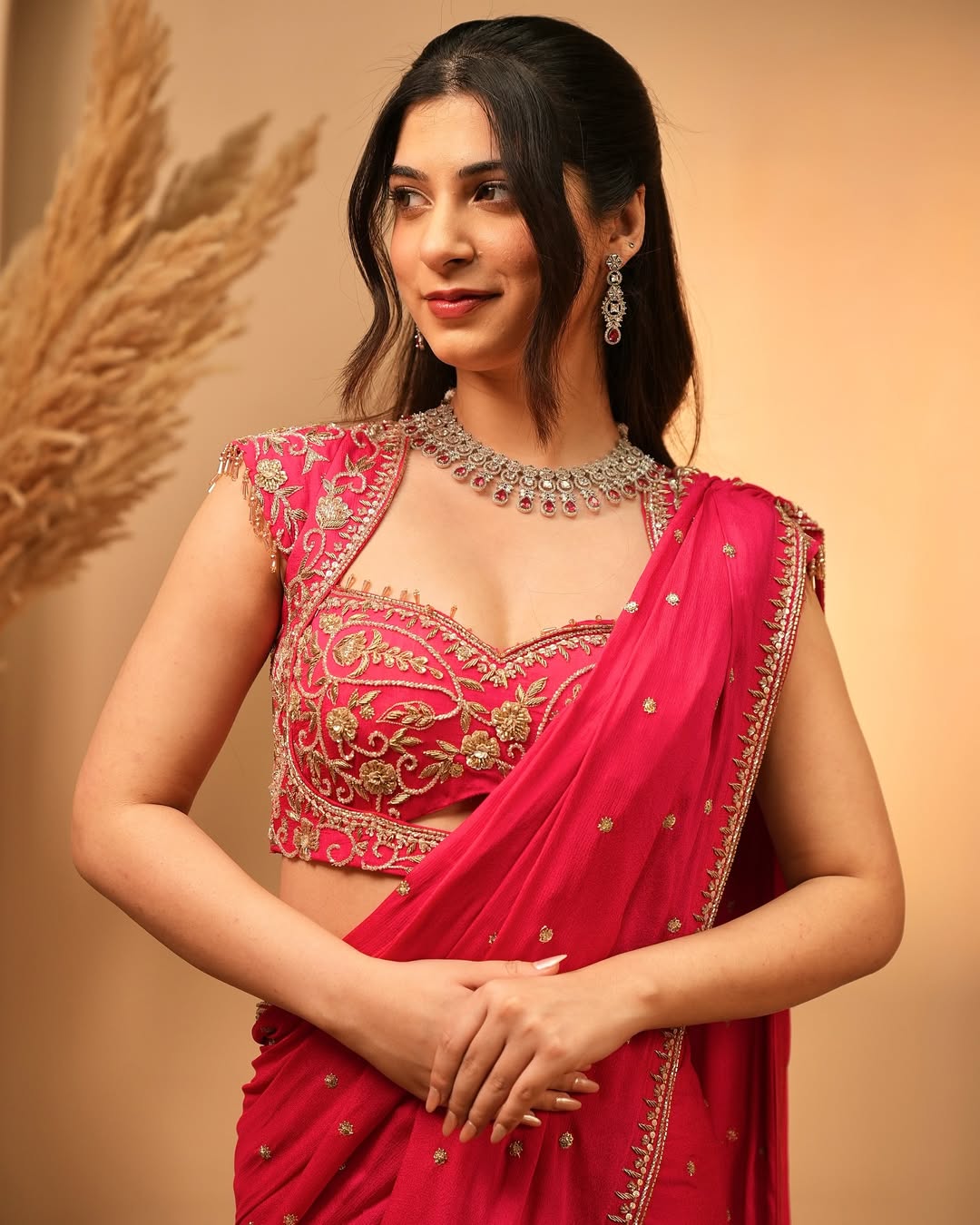 Fuchsia Dream Drape Saree