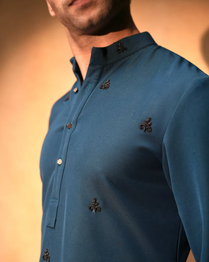 Regal Teal Kurta