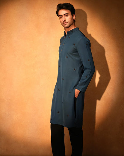 Regal Teal Kurta
