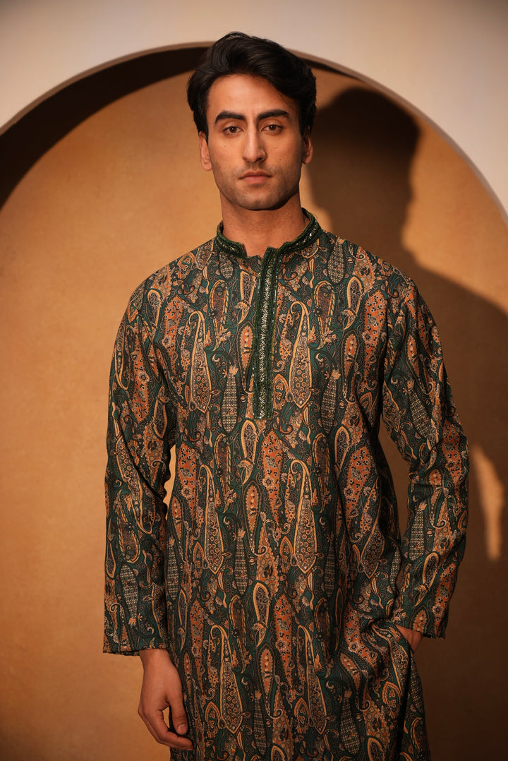 Paisley Print Kurta