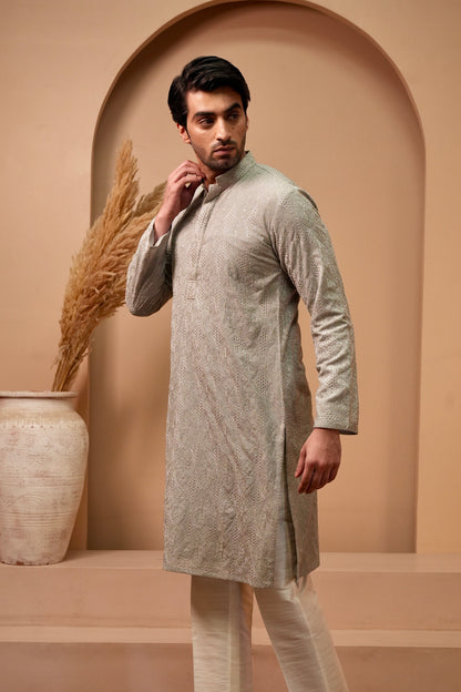 Ash Jaal Kurta