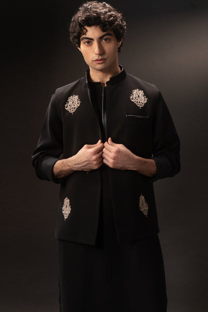 The Dynasty Monogram Nehru Jacket Set
