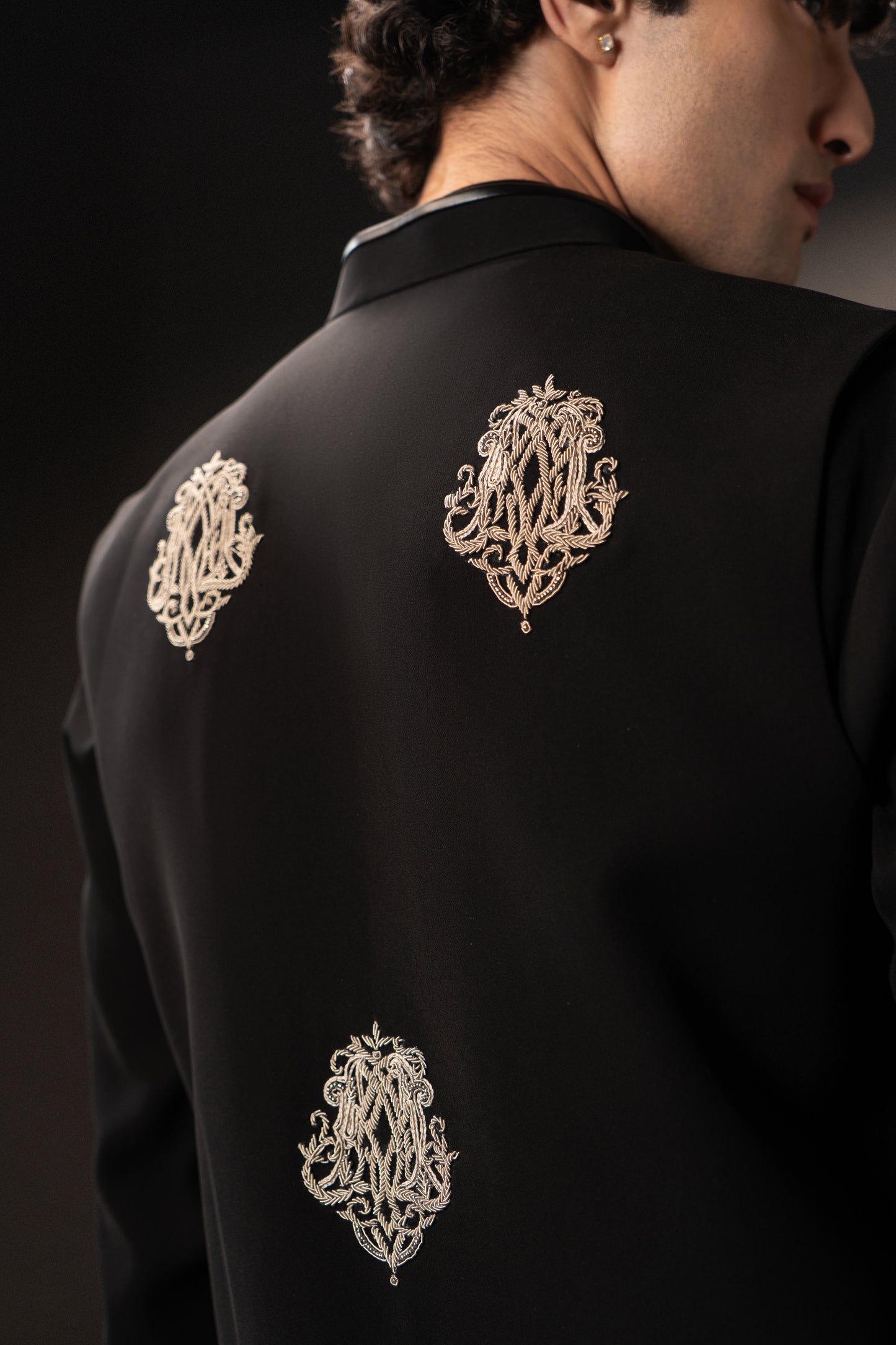 The Dynasty Monogram Nehru Jacket Set