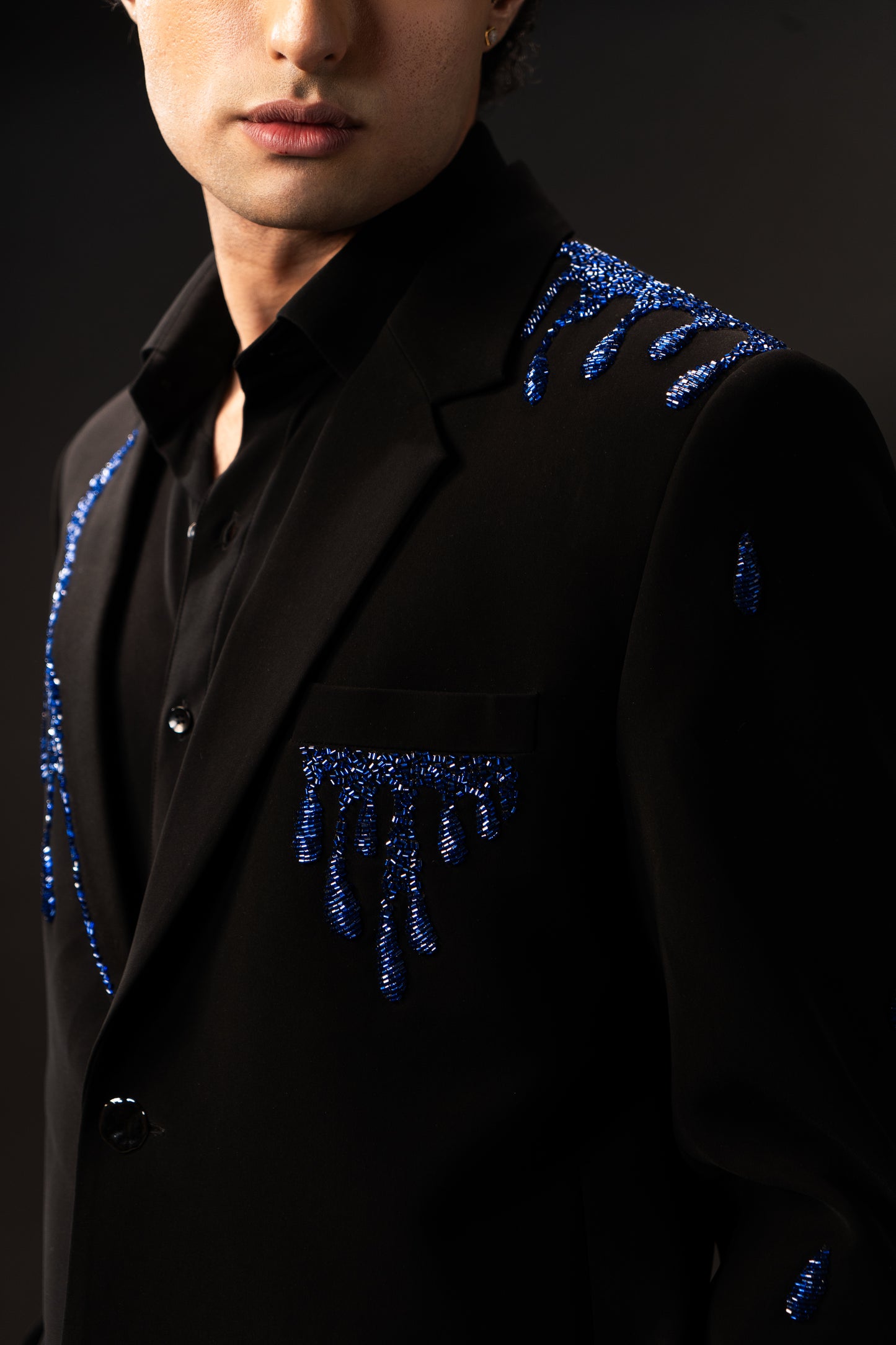 Sapphire Drip Blazer
