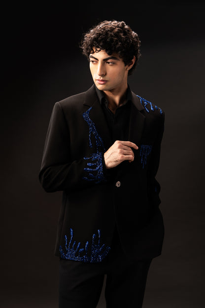 Sapphire Drip Blazer
